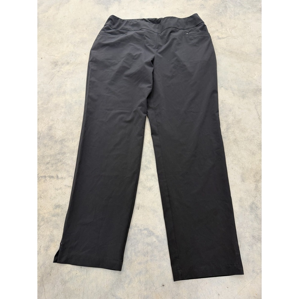 Zenergy By Chico's Pants Womens 2 Black Stretch Athletic Trouser Casual Everyday